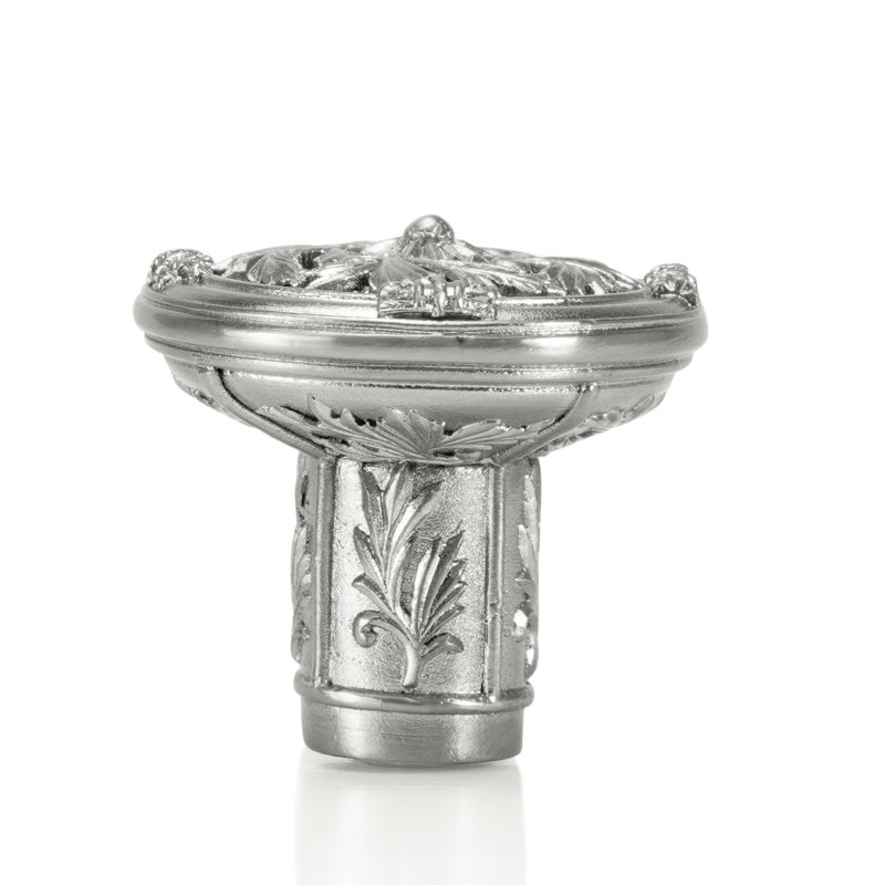 GENEVE KNOB IN PLATE, Sliver