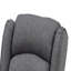 Chaise berçante rembourrée en tissu gris