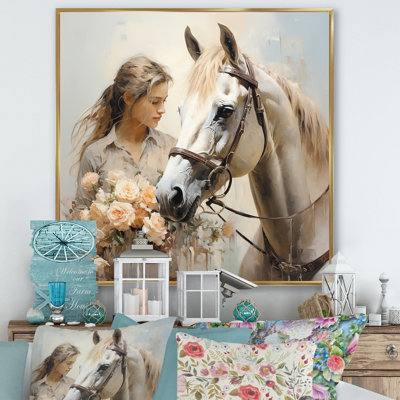 " Playful Flower Horse Beauty "