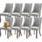 Modern Simplicity Linen Upholstered Dining Chairs Set of 8-1725451543