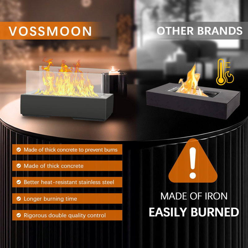 Square Ethanol Handmade Fire Pit