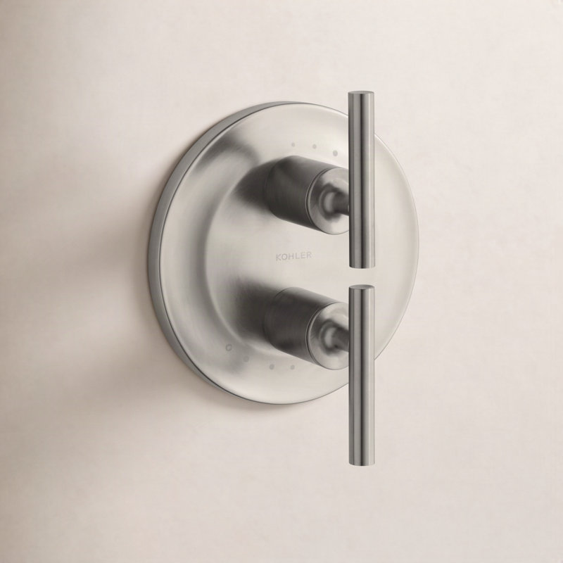 Purist Stacked Valve Trim with Lever Handles, Vibrant Brushed Nickel