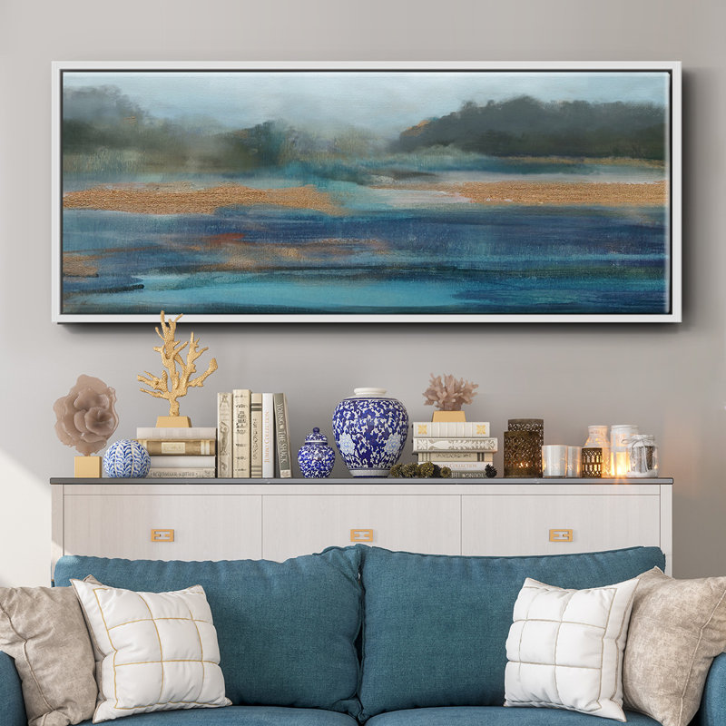 Cold Spring- Framed Canvas, 8" H x 20" W