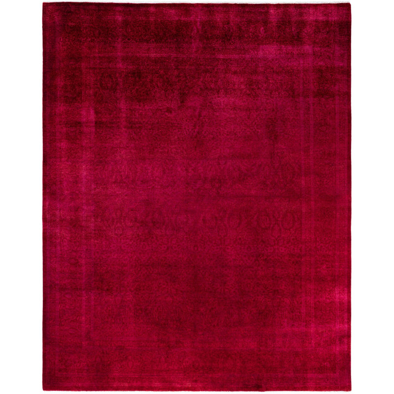 Overdyed One-of-a-Kind 8' 4" X 9' 10" Hand Knotted Area Rug