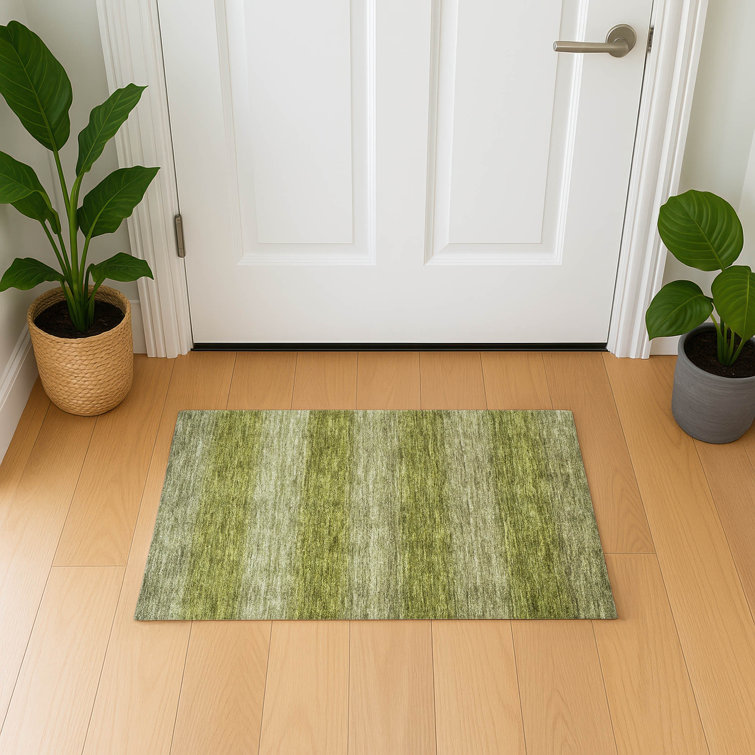 Premium Machine Washable Lubbers AMF1733 Stripe Rug