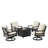 Ferruh 4 - Person Patio Conversation Set with Cushions-1393274669