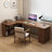 Nut-brown L-Shaped Solid Wood desks-107466480-107466483