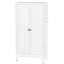 Rangement réglable de 47,3 po en métal blanc avec 3 tablettes (capacité de 110 lb) et garde-manger autoportant robuste pour la cuisine, le garde-manger et le salon