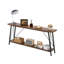 Console longue, table d'entrée de 70,9 pouces, table de couloir étroite avec structure en métal, tables console pour le vestibule, le couloir, le salon et la chambre à coucher