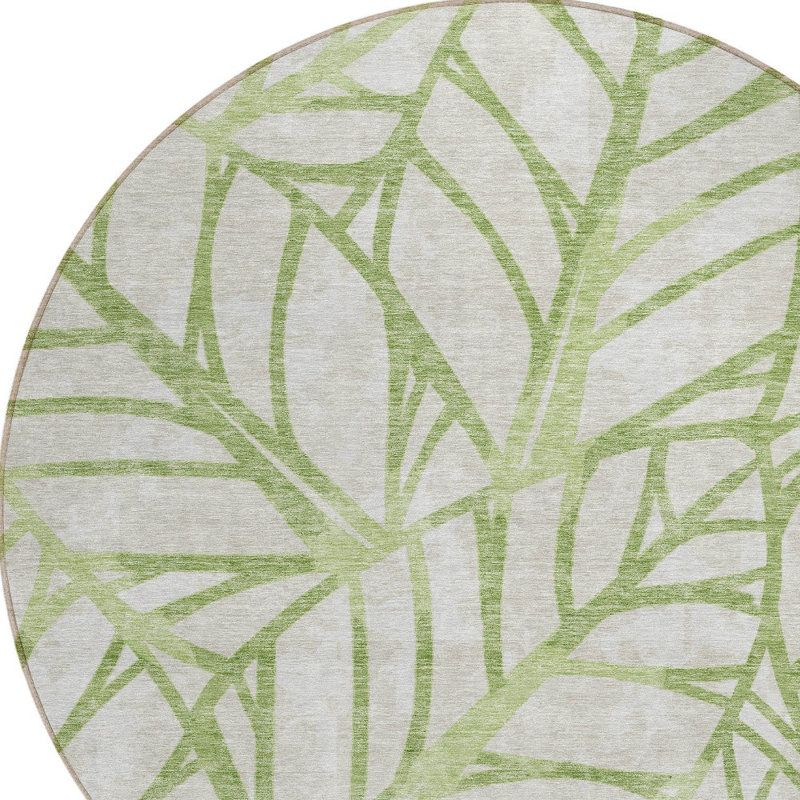 Tapis beige rond 8 po