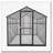 6x10 ft Outdoor Polycarbonate Greenhouse Kit with Aluminum Frame, Walk-in Garden Green House with  Lockable Door & Adjustable Roof Vent, Backyard, Patio-120352621