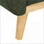 Canapé-causeuse pour le salon, pieds en bois capitonnés de style Mid-Century de 67,7 po | Polyester | Mid-Century moderne