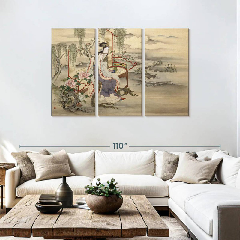 Leisha, la beauté chinoise, Yang Guifei, H 48 po x l 74 po