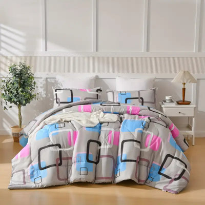 White Gold Metal Marble Soft Ultra-Fine Fiber Duvet Cover
