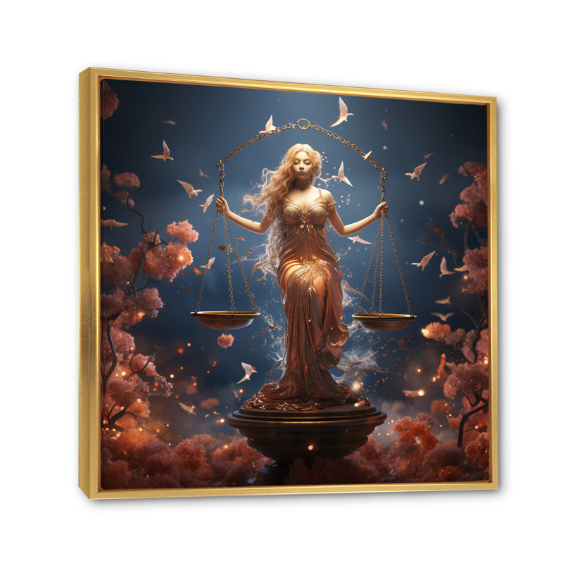 Spiritual Balance II sur impression sur toile, H 24 po x l 24 po x P 1 po, Cadre flottant doré