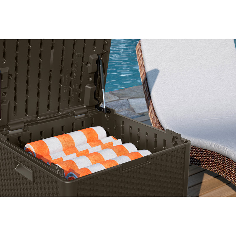 WFX Utility 68cm W 227L Water Resistant Resin Deck Box in Brown