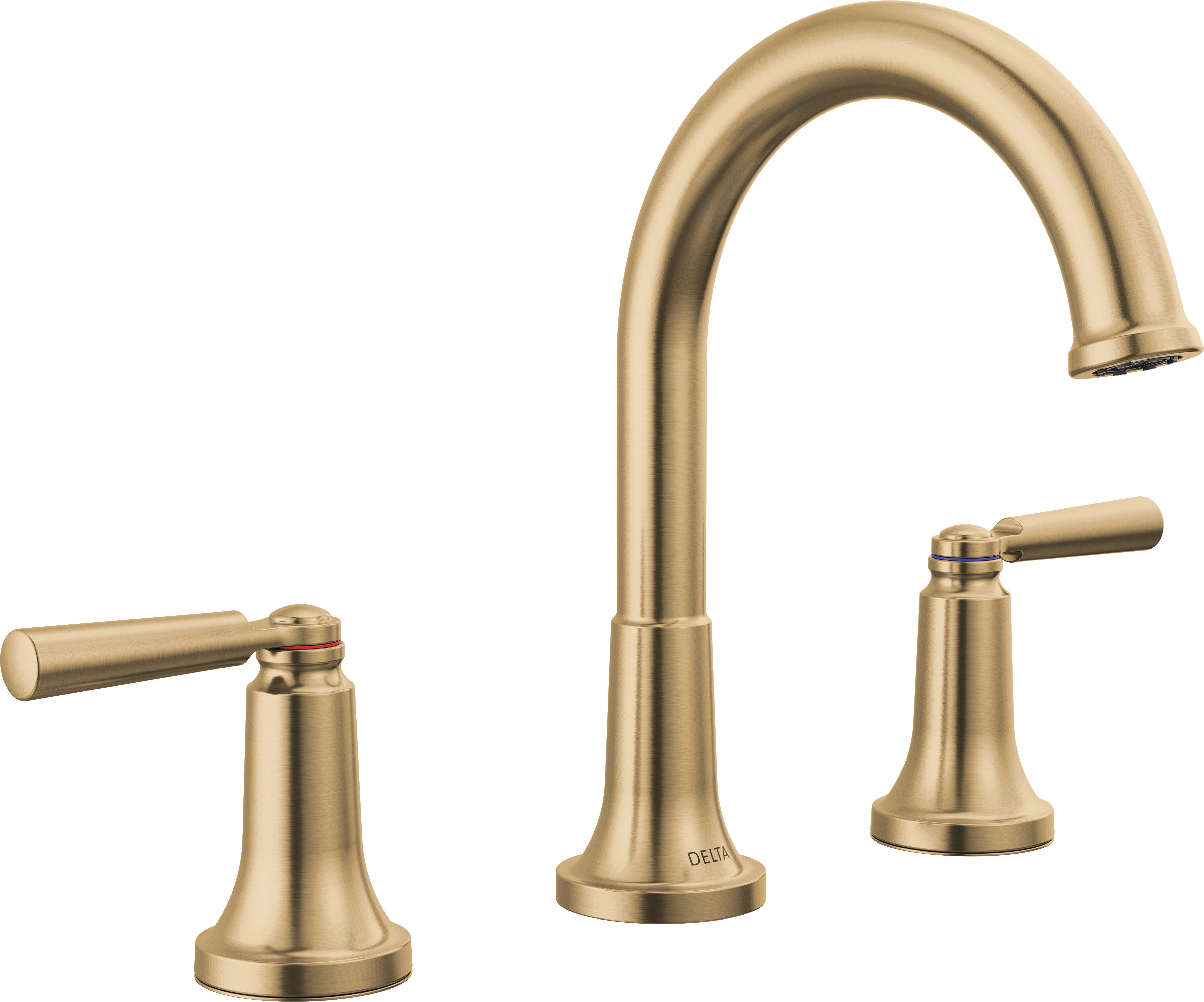 Delta SAYLOR™ Widespread Bathroom Faucet 3 Hole, 2-handle Bathroom Sink ...