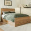 Structure de lit grand avec 6 tiroirs de rangement en bois-1601071038