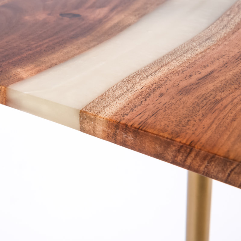 Square Resin End Table