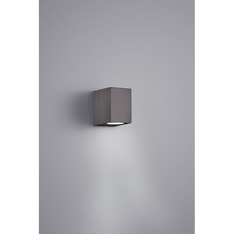Melifonwu 1-Light Outdoor Flush Mount, Titanium