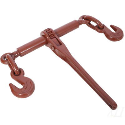 Heavy duty 5/16"-3/8" Ratchet Binders, 5400lbs Working Load capacity, G70 Hooks Adjustable Length, 4-Pack, Red