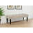 Marsha 52-inch Upholstered Entryway Accent Bench Latte