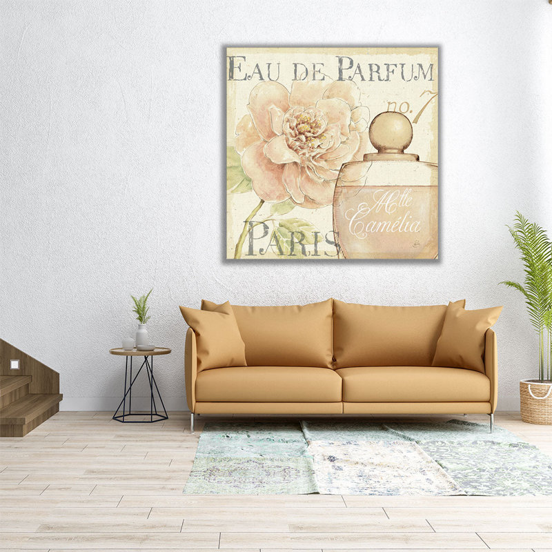 Fleurs et parfum II - reproduction d'art sur toile, H 12 po x l 12 po