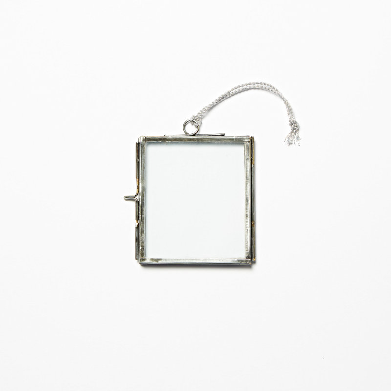 Single Picture Frame Metal Picture Frame, Antique Silver, 8.2cm x 7.5cm