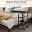 Bureau debout mobile, hauteur réglable 31,5 pouces