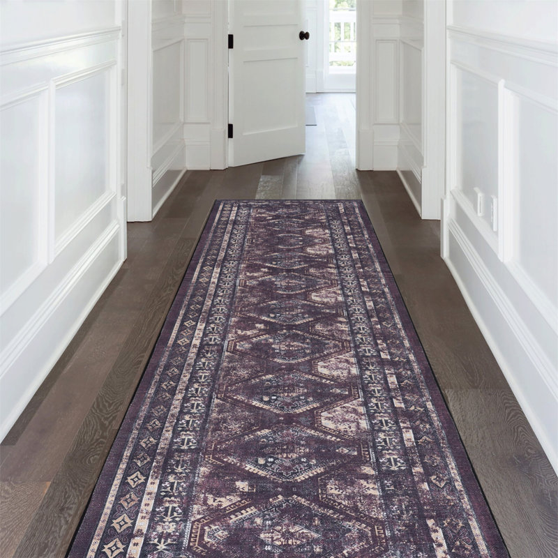 Washable Rug Area Rug , Runner 2'6" x 10'