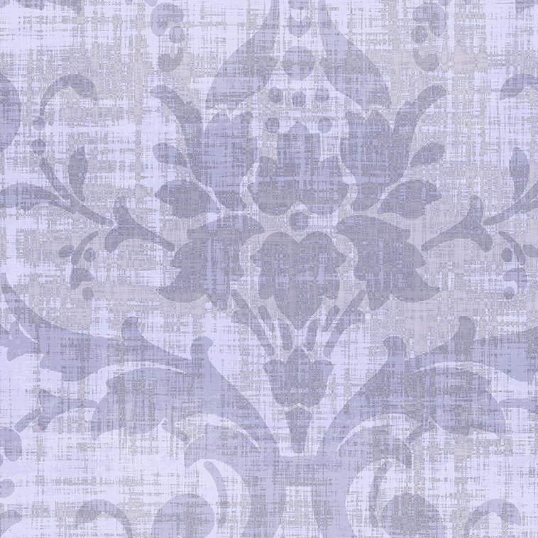 Palace Damask Metallic Wallpaper, Lilac