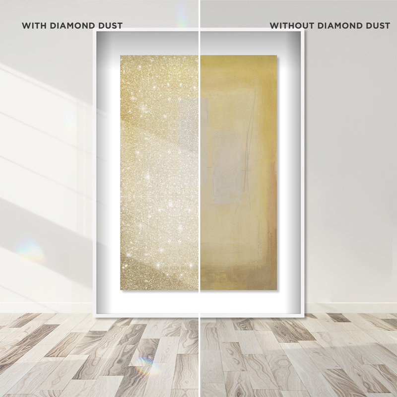 Golden Haze Framed Graphic Art, 25.5" H x 17.5" W, White Shadowbox