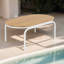 Ensemble de chaises longues d'extérieur 3 pièces, chaise de patio avec coussin et table d'appoint-170676196