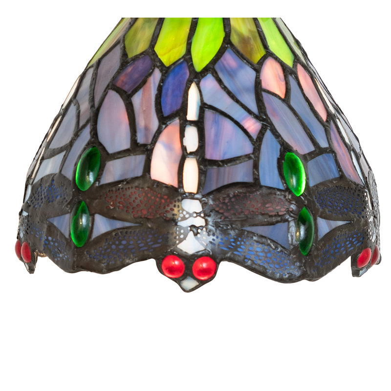 1 - Light Armed Sconce, Green/Blue/Purple/Red, Bell