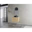 Meuble-lavabo mural 30 po avec lavabo en céramique et portes à fermeture en douceur