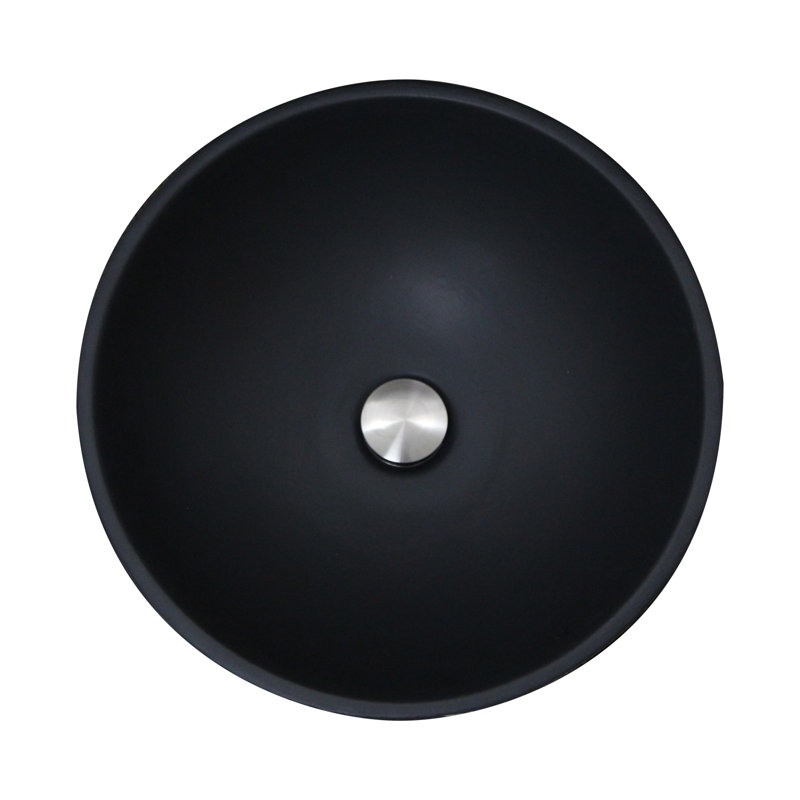Regatta 16.75'' L Bathroom Sink, Black