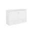 Grand lit escamotable mural avec deux tiroirs, commode escamotable en bois-339736767