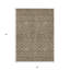 Tapis d'intérieur lavable géométrique brun 5 pi x 8 pi