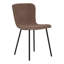 Bettles 48cm H Polyester Upholstered Parsons Chair in Dark Brown