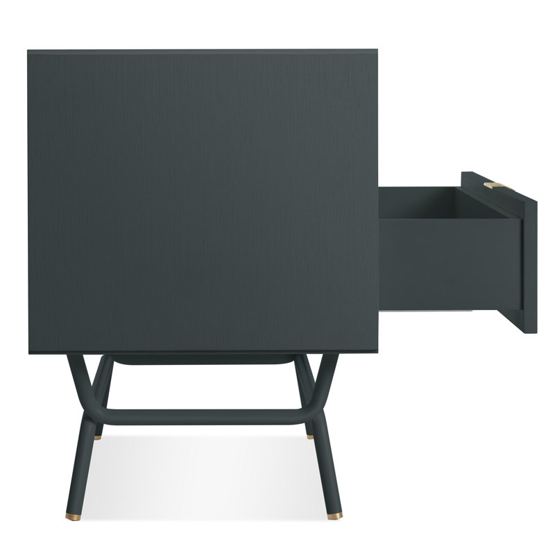 Dang 2 - Drawer Nightstand, Navy Green