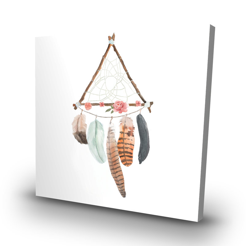 Triangular dream catcher - 32"x32" art on canvas