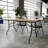 Wood Folding Training And Event Table,Folding Table With Smooth Clear Coated Finished Top