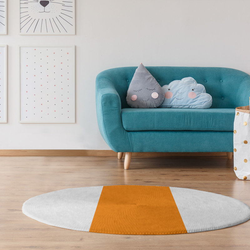 Chenille Indoor Rug, Round 5'