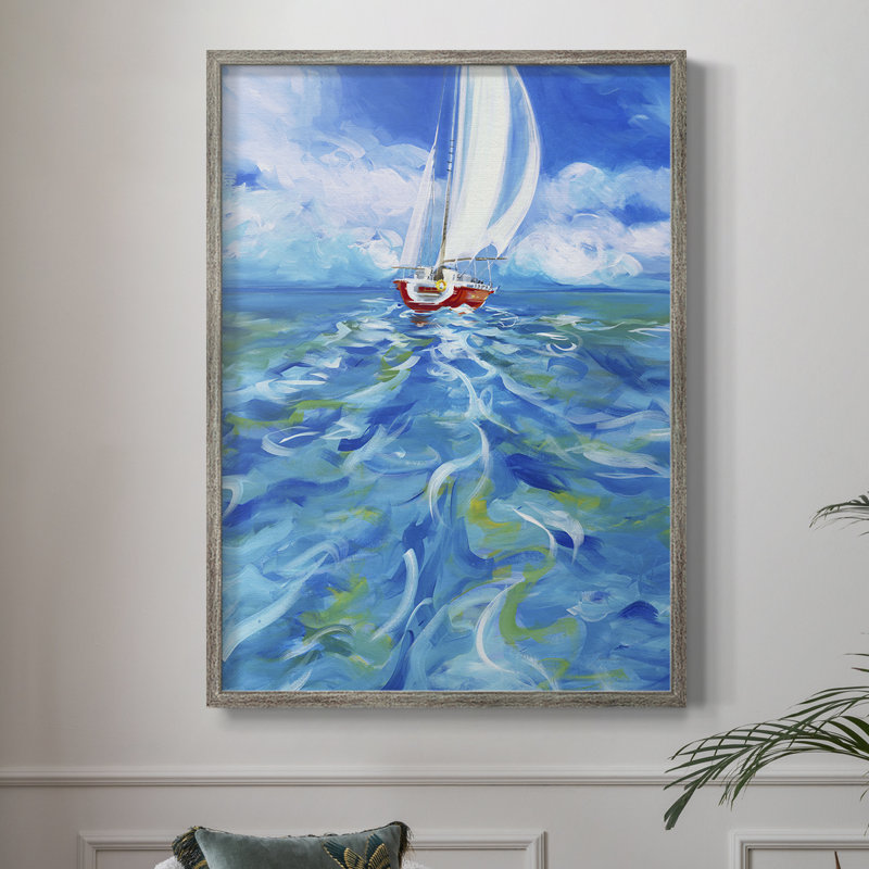 Les îles sont appelantes, reproduction d'art encadrée - Bois massif, H 30 po x l 24 po