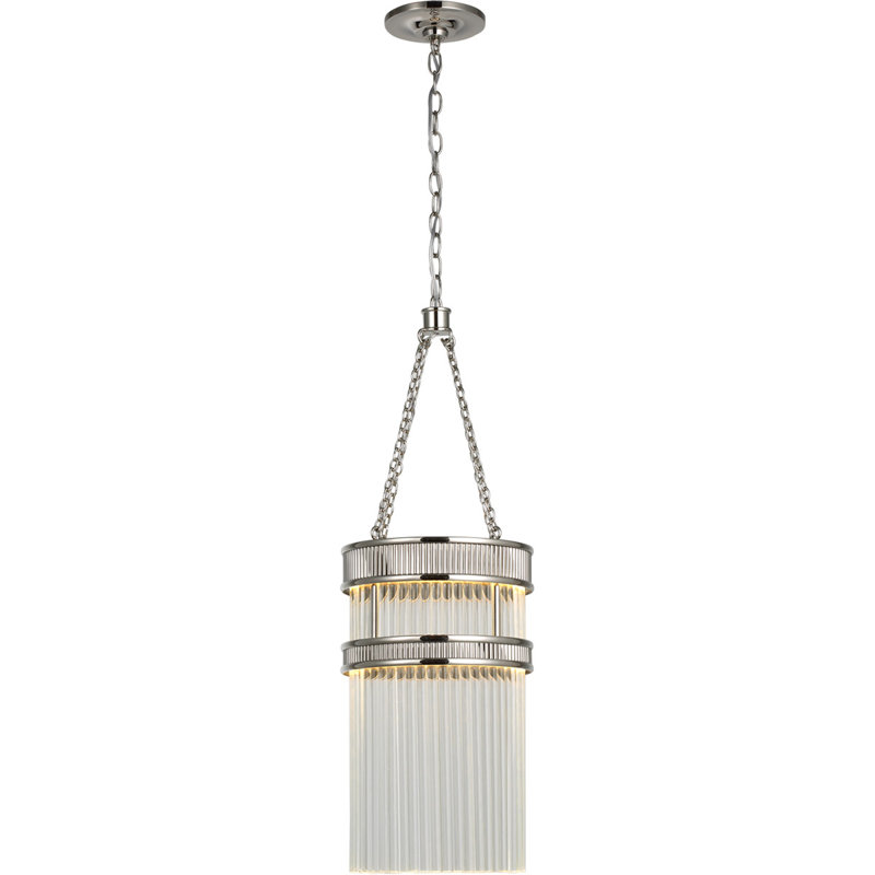 Marie Flanigan Menil Tall Chandelier, Polished Nickel