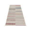Tapis gris en laine noué à la main de conception unique 3 pi 8 po x 7 pi 8 po