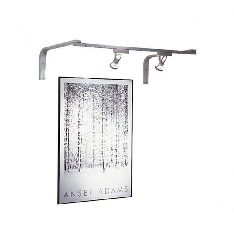 Extending Track Bracket for Track Lighting System, White