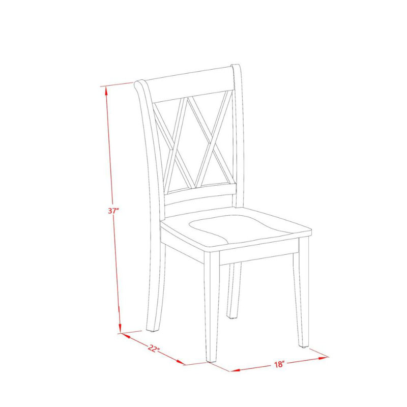 7 Piece Kitchen Table & Chairs Set Consist of a Rectangle Dining Room Table with Butterfly Leaf and 6 Dining Chairs, Black