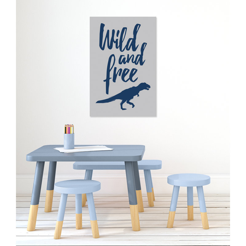 Art sur toile de dinosaure sauvage, H 36 po x l 24 po x P 1,5 po