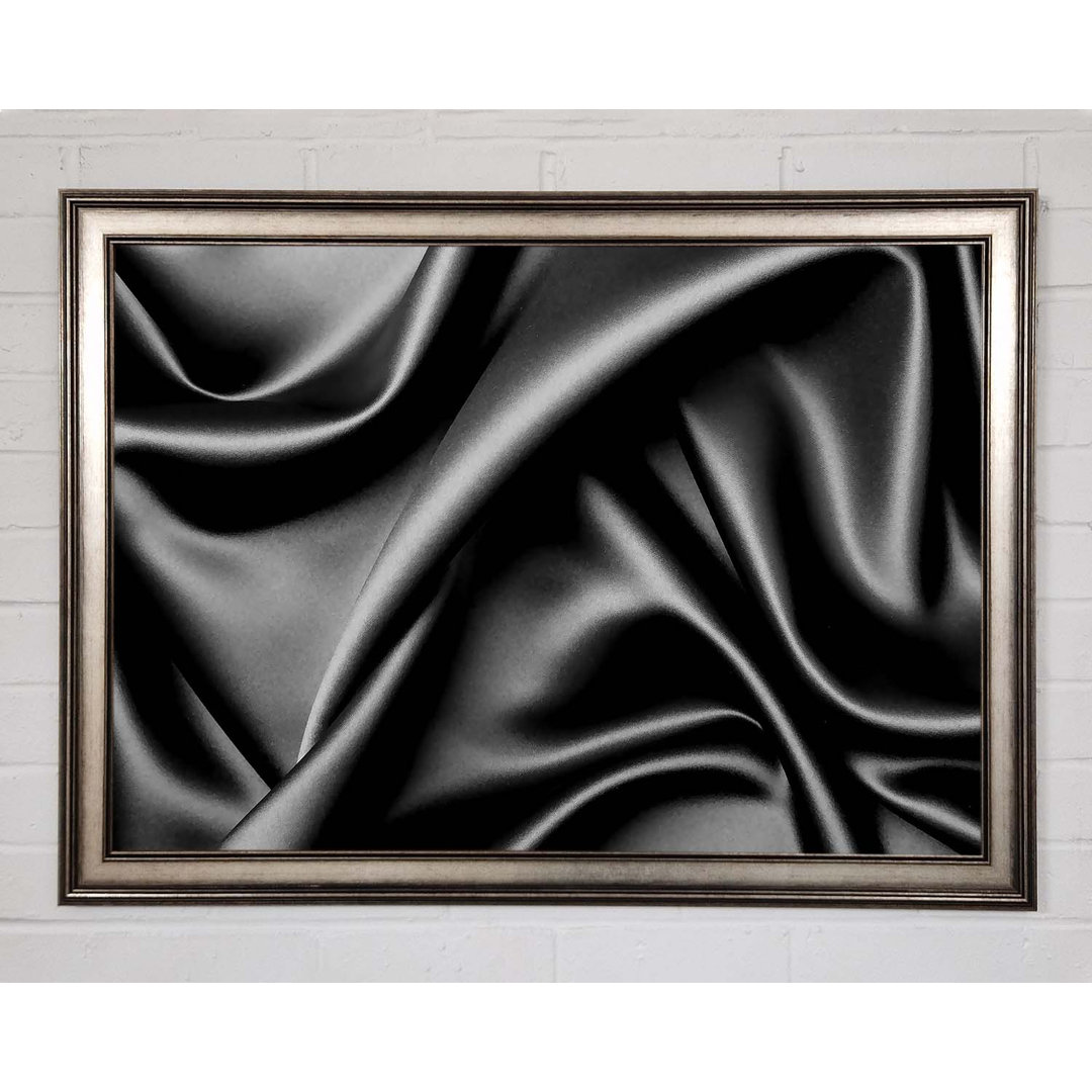 Gerahmtes Wandbild Silk Black